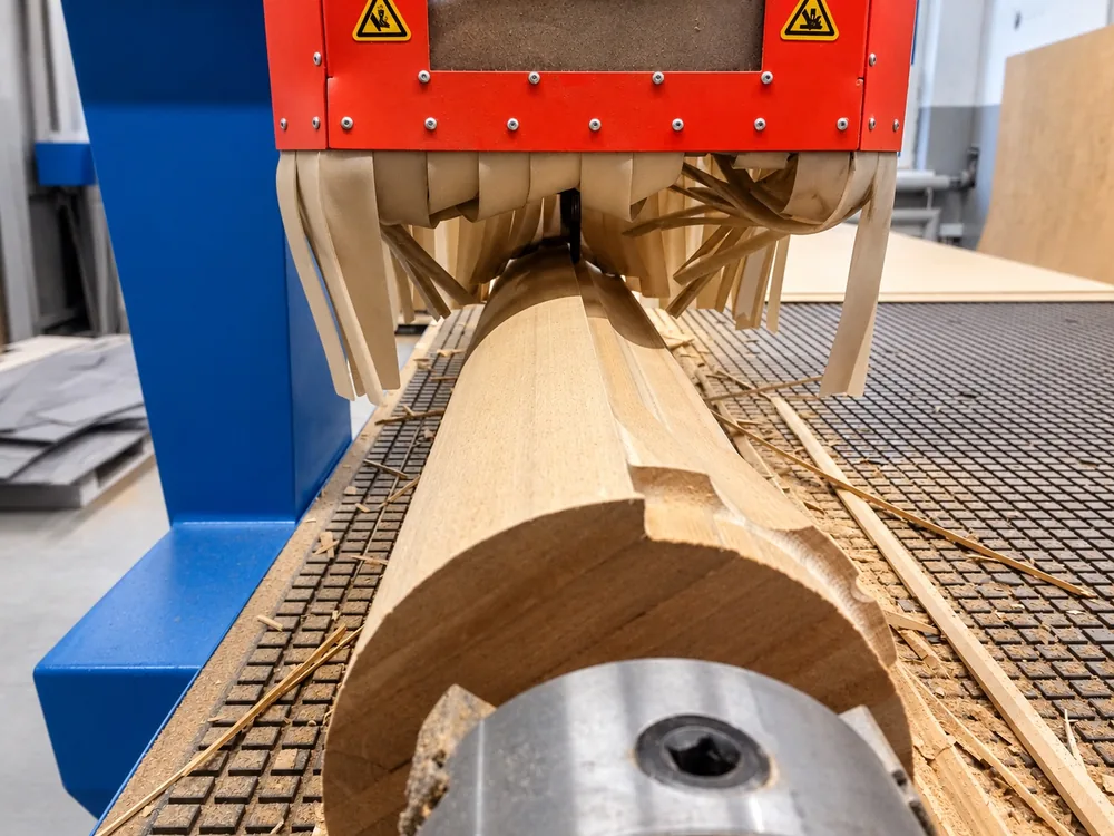 Kolumny toczone CNC — ujęcie 1